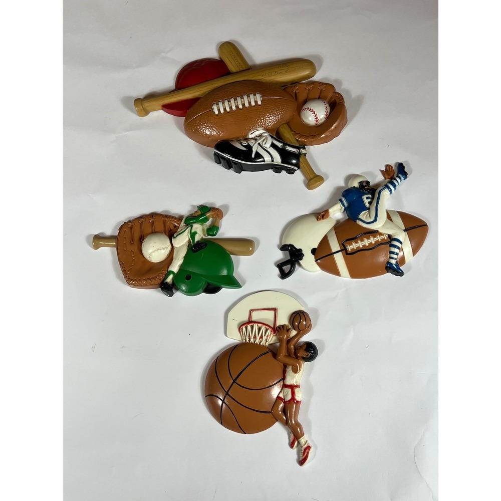 Vintage Burwood Sports 3D‎ Wall Plaques Set 4